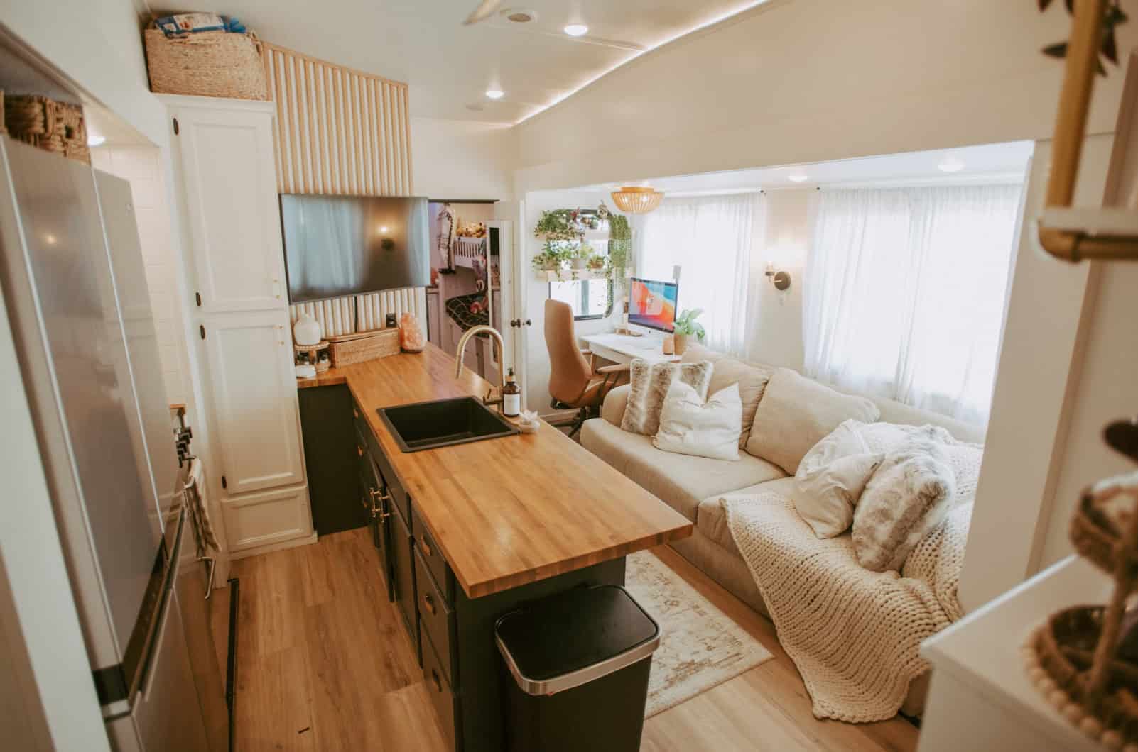 Cozy Tiny Home Living Space