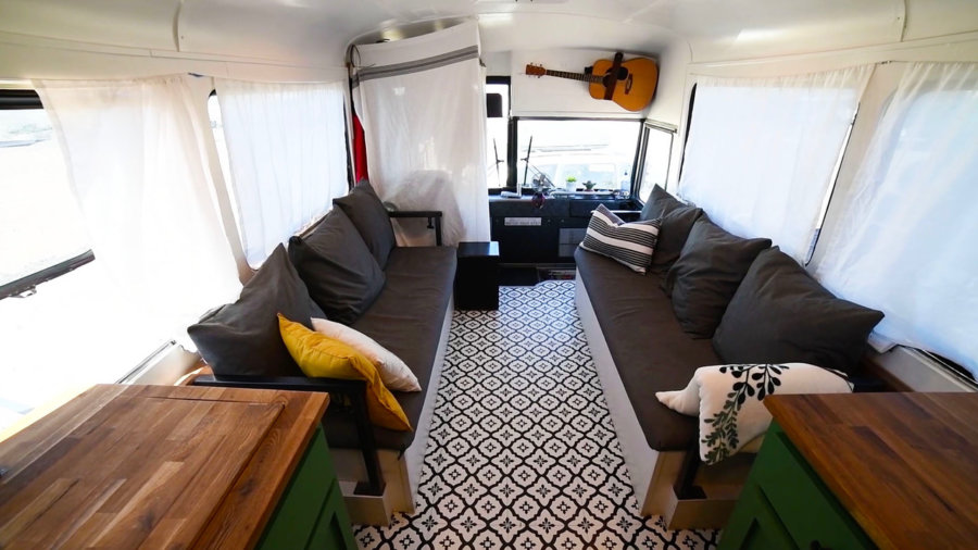 Family of 8 People 3 Dogs And A Snake Living In A DIY Bus Conversion via Tiny Home Tours YouTube 003