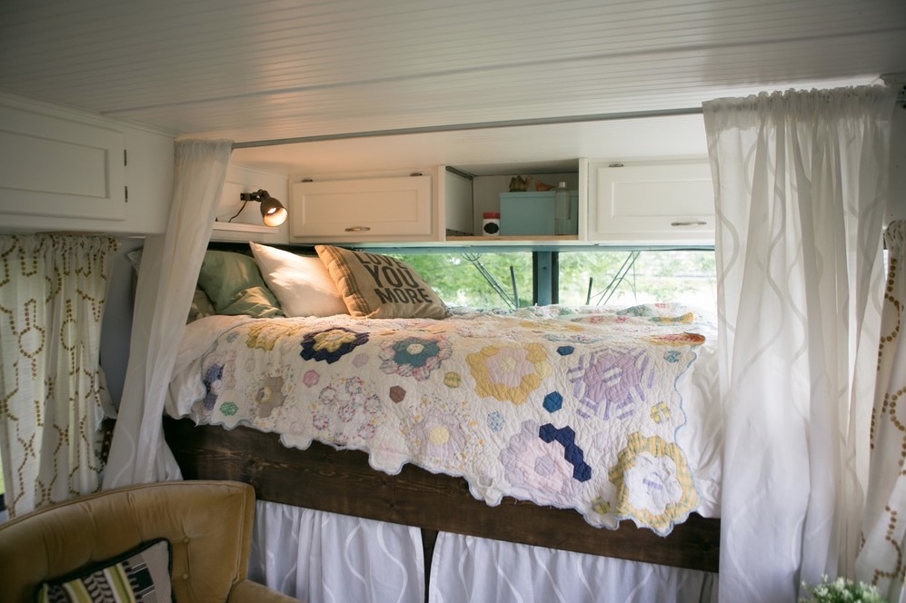 Additional kitchen details showing how the family maximizes their compact cooking space