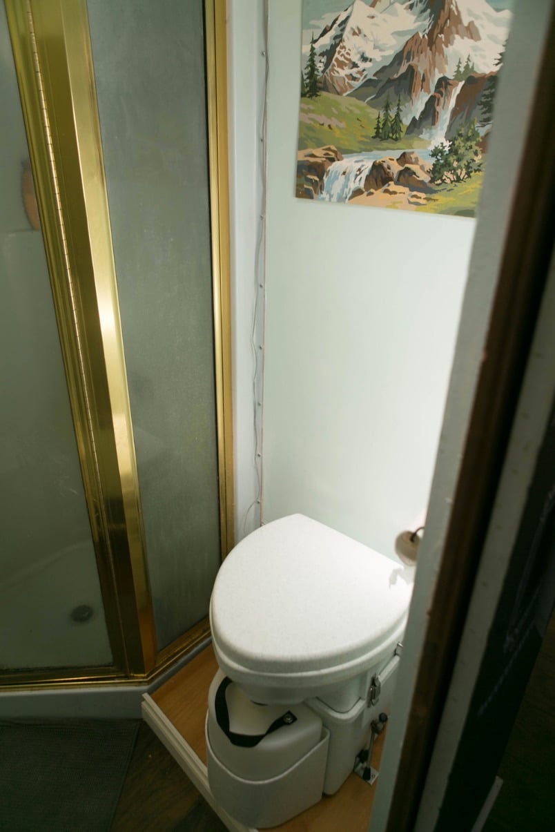 Decorative details and personal items that make the motorhome feel like a true family home