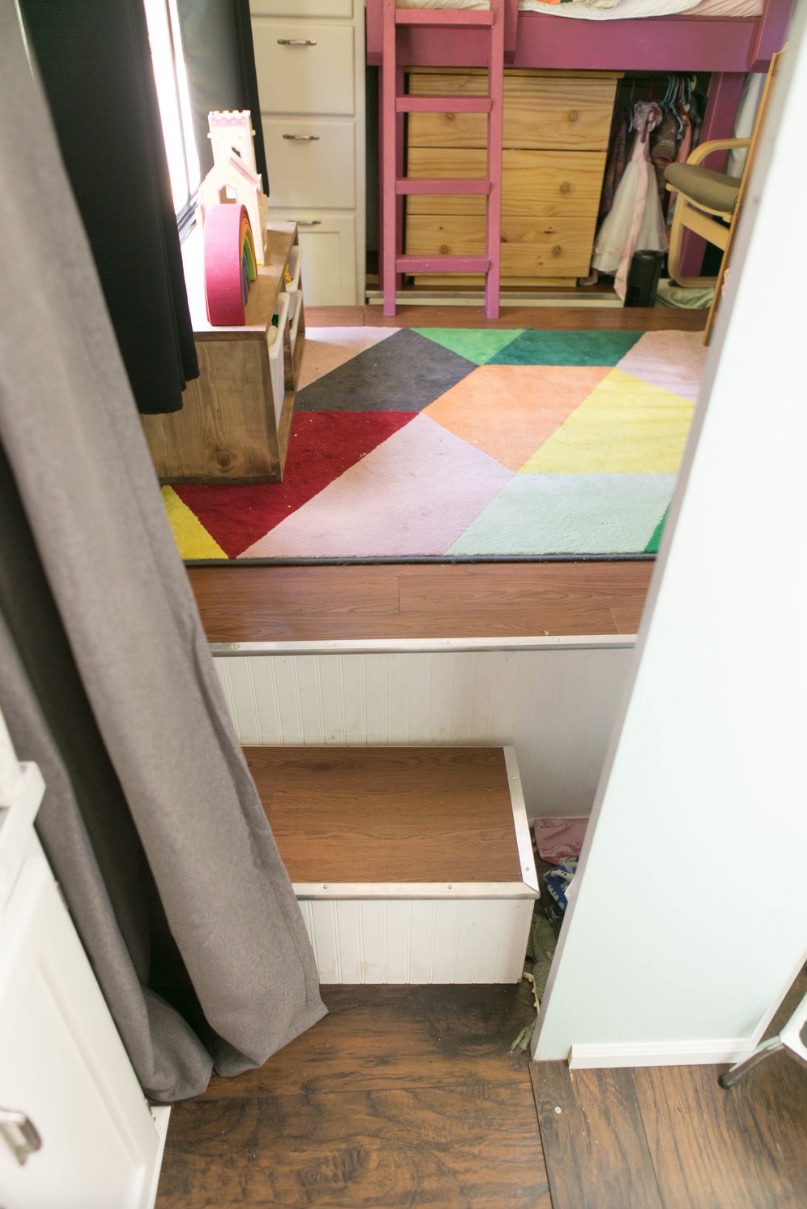 Final interior view showing the overall flow and design of the converted motorhome