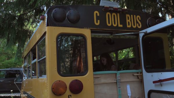 Familys School Bus Short-Bus and Whimsical Shipping Container Tiny Homes