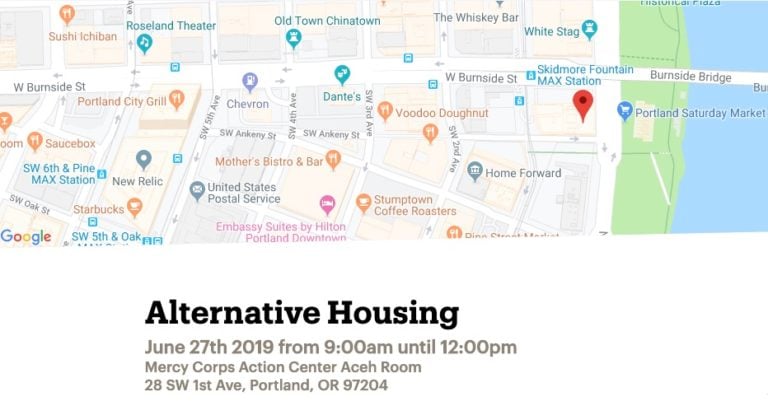 Find YOUR alternative housing tiny house workshop with Dee Williams and others in Portland, Oregon – 6/27/19