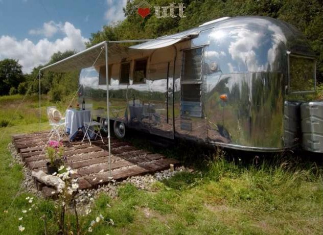 Glamping in Wales Restored Airstream Vacation