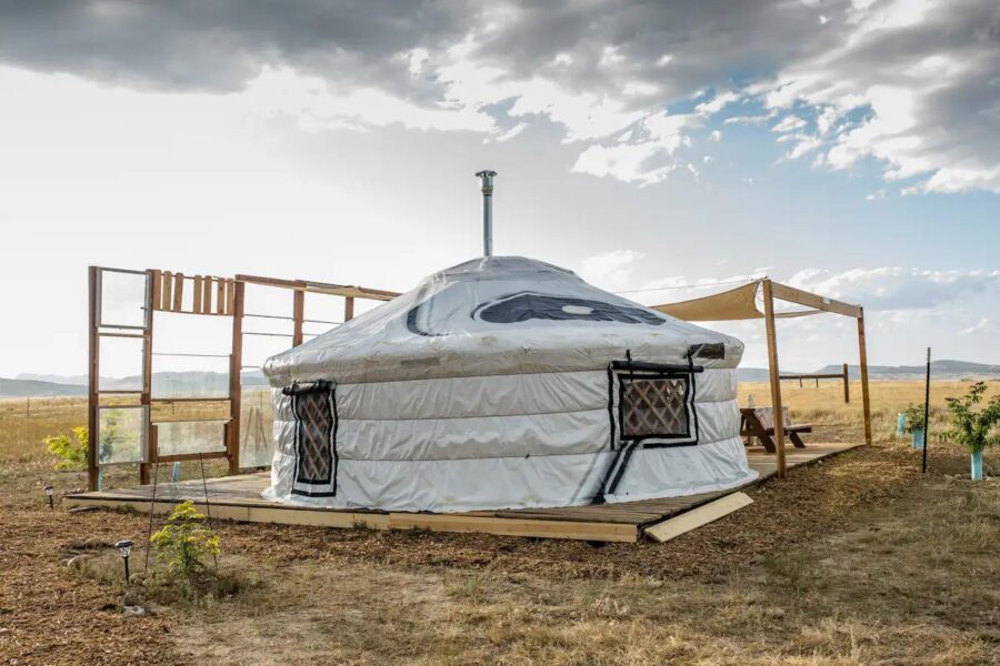 Great Plains Mongolian Yurt on 35.5 private Acres 3