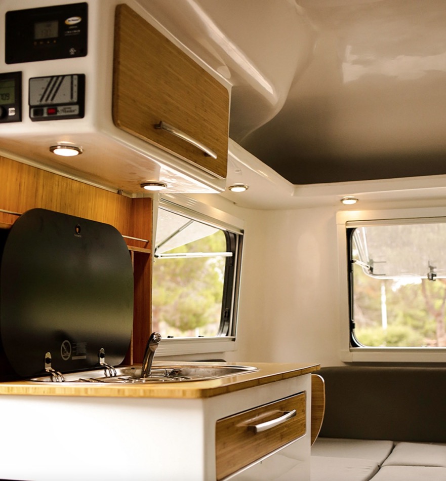 HC2 Retro-Modern Lightweight Fiberglass Travel Trailer by Happier Campers 003
