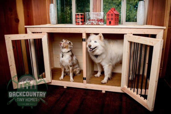 Handmade Dog Crate Tables for Tiny Homes (And Other Homes Too)!