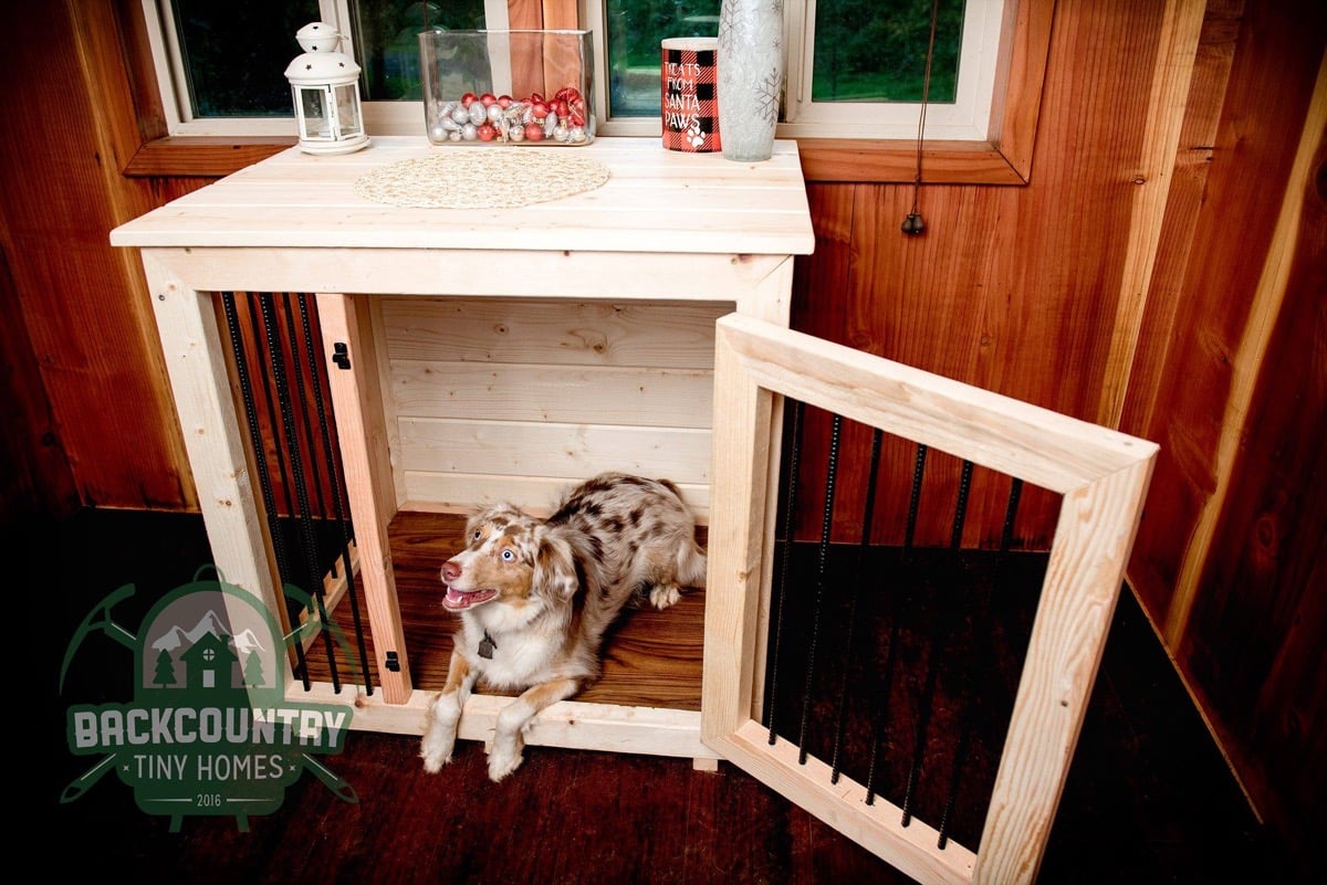 Handmade Dog Crate Tables for Tiny Homes (And Other Homes Too)!