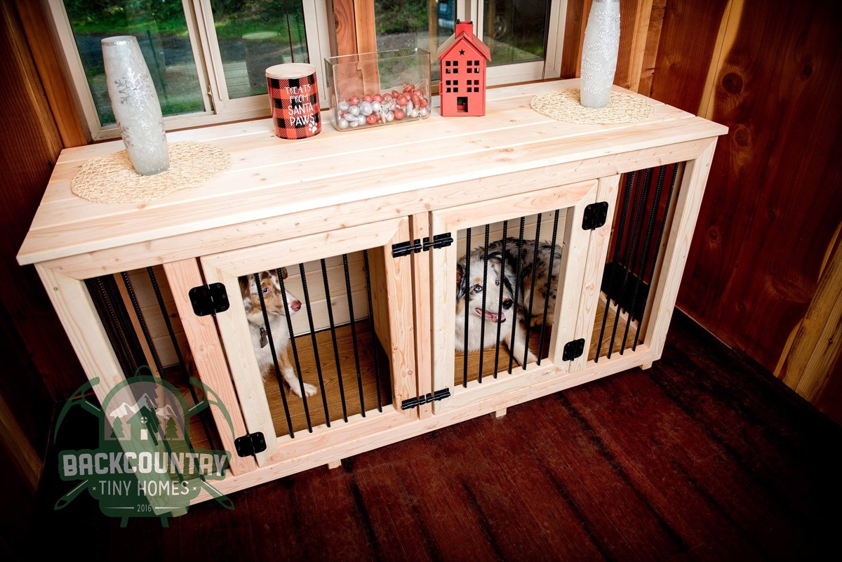 Handmade Dog Crate Tables for Tiny Homes (And Other Homes Too)! - Custom Handmade Dog Crate For Gagauz Homes