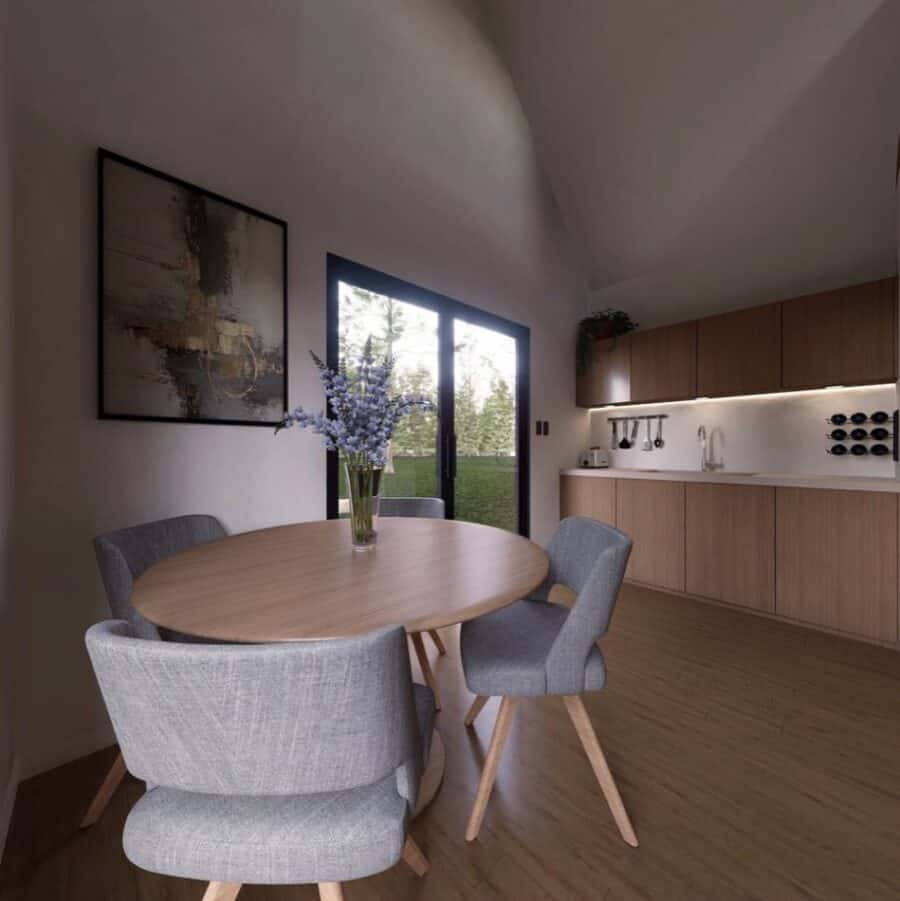 Havhytter cabin interior living area