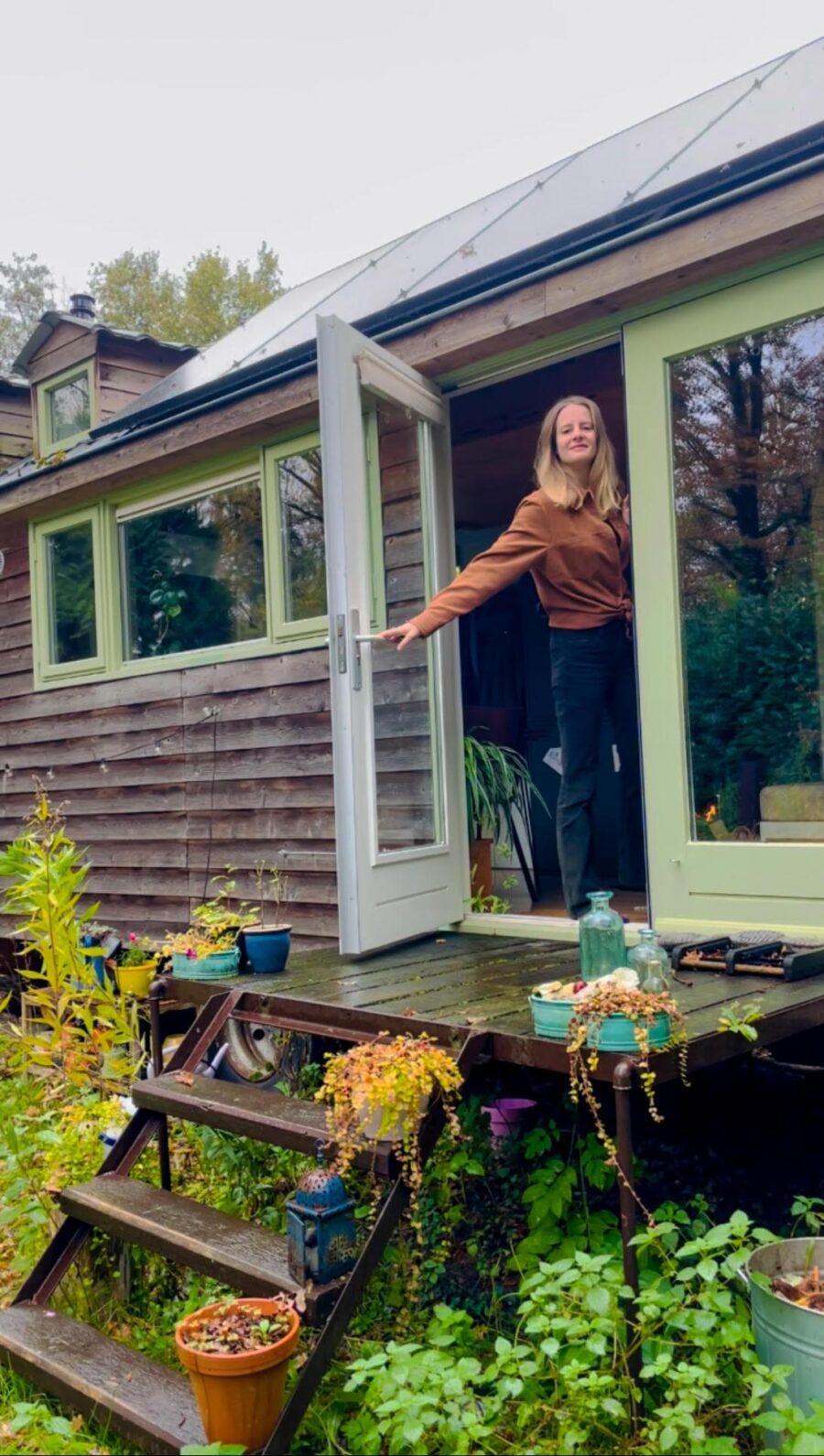 Her Beautiful DIY Tiny Home in the Netherlands