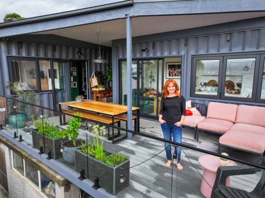 Her Double Shipping Container Home 2