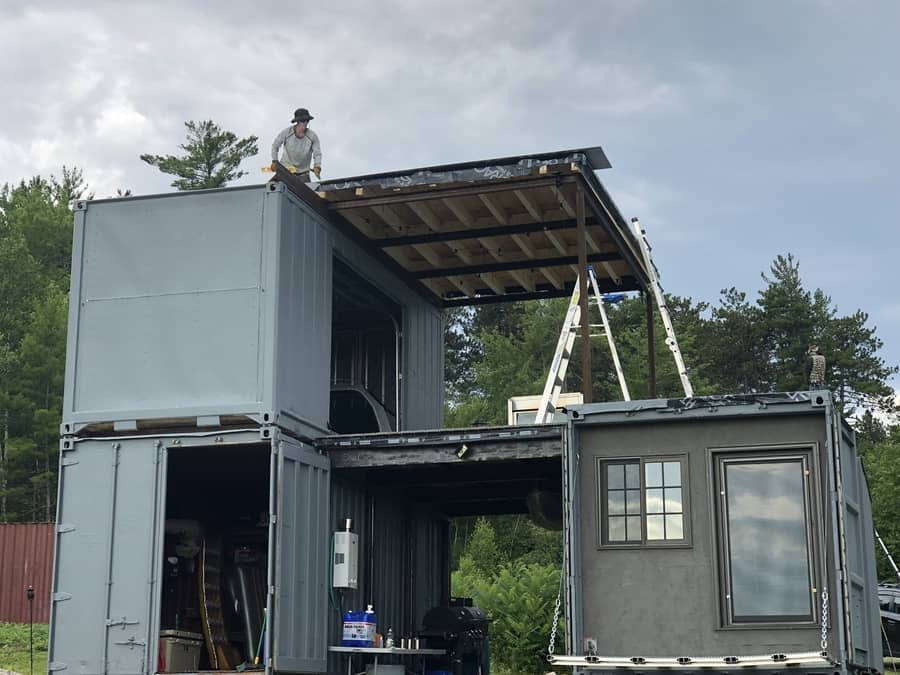 Her Off-Grid Container Condo in Maine 68