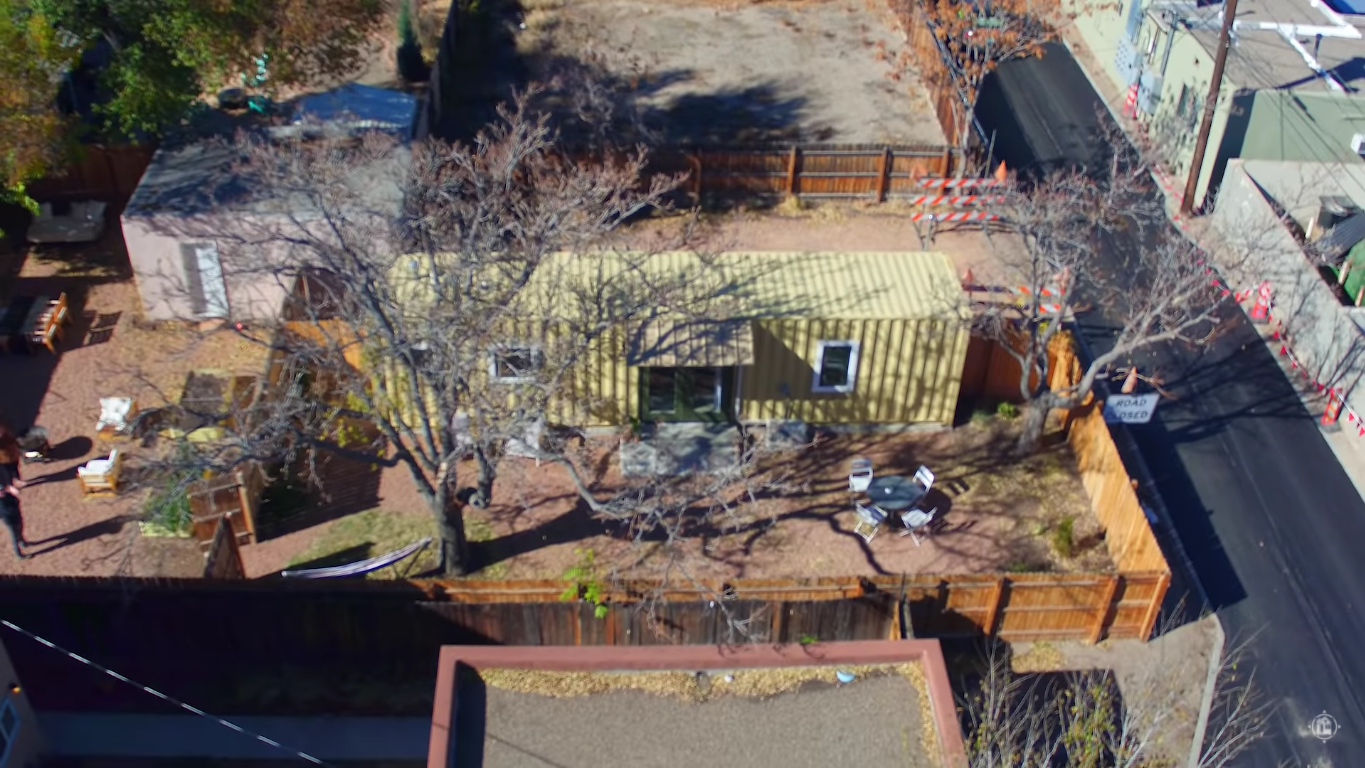 Her Shipping Container Tiny House Airbnb