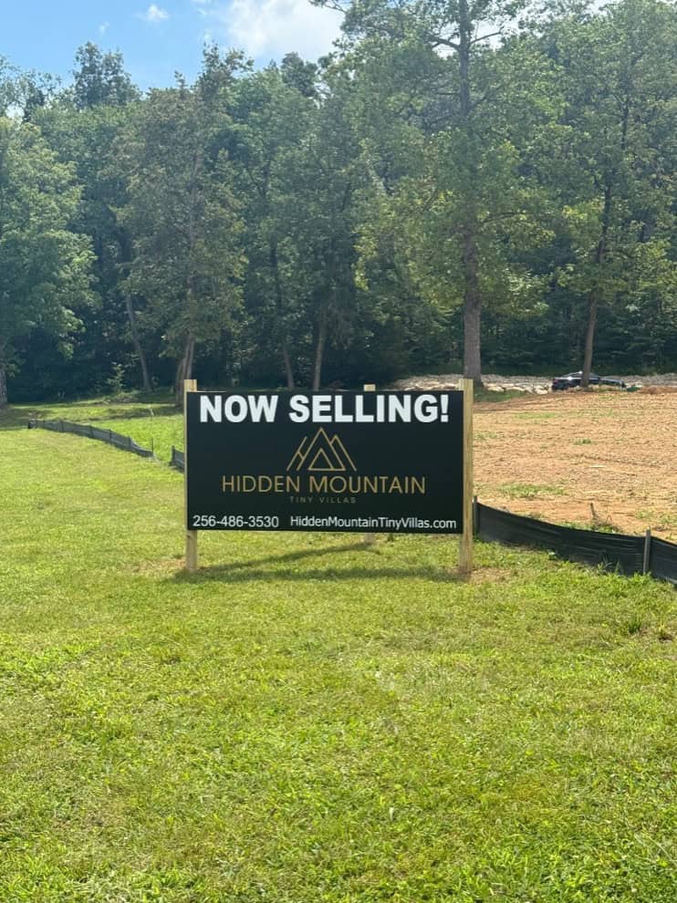 Now selling Hidden Mountain Tiny Villas in Guntersville.