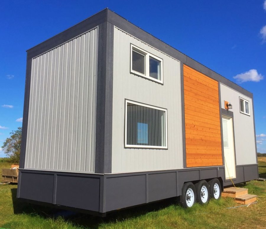 High-end tiny house on wheels built by Steve Zaleschuk for sale via Finished Right Contracting