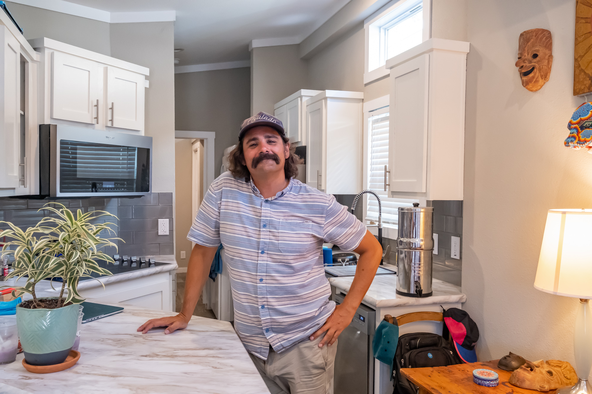 His Single Floor Park Model in Tiny Home Community