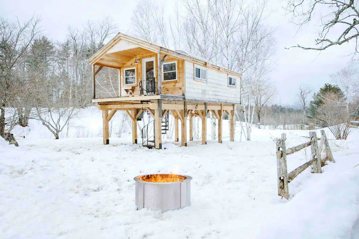 Tiny House on Stilts in Vermont