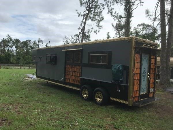 Horse Trailer Converted into Tiny Home 0020