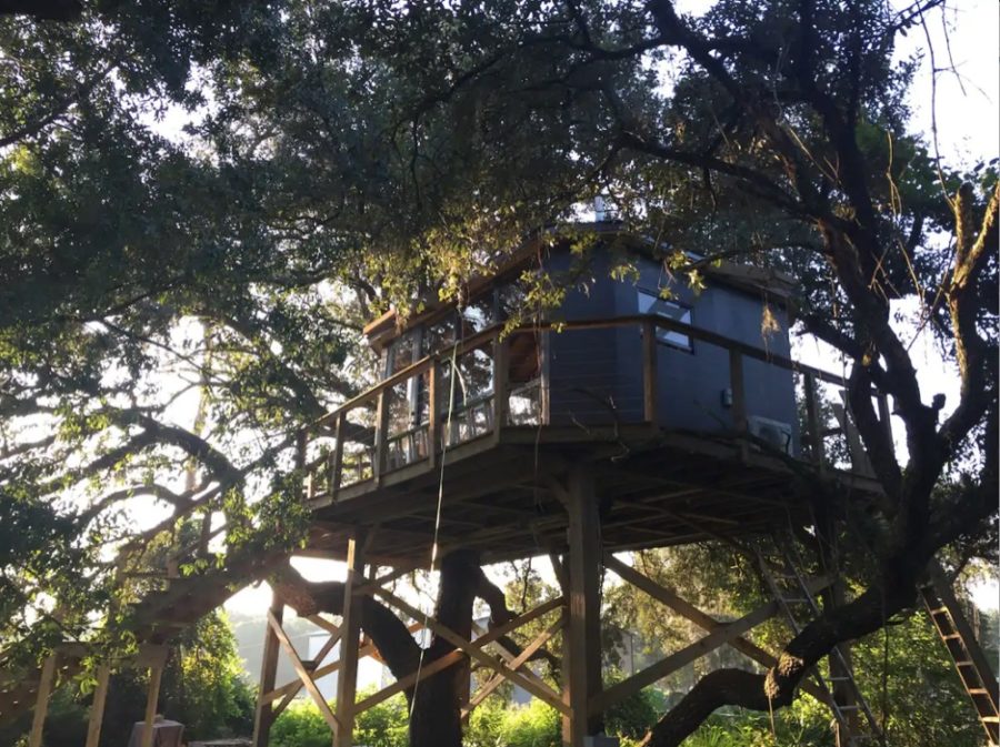 Incredible Tree House Nestled In 300-Year-Old Oak Tree In Saint Cloud Florida via Karen And Rick-Airbnb 0018