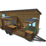 The Cider Box Tiny House - Interior Rendering