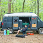 Kate and Ian Dodge B1500 Van Life Conversion 001