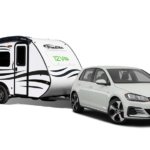 Lightweight Travel Trailer Tow with Car Roulottes ProLite Weighs 950lbs 001