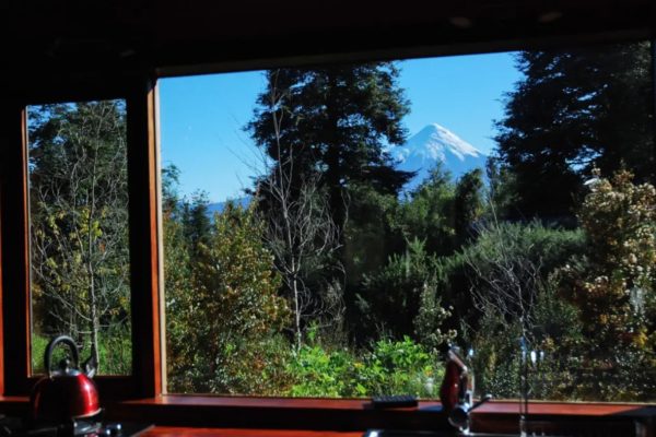 Little Off-Grid Fairytale Cottage in Patagonia Kitchen Window