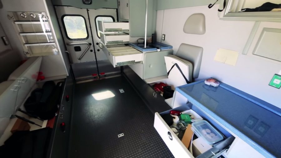 Living Big in a Tiny House Campulance Ambulance Conversion 0010