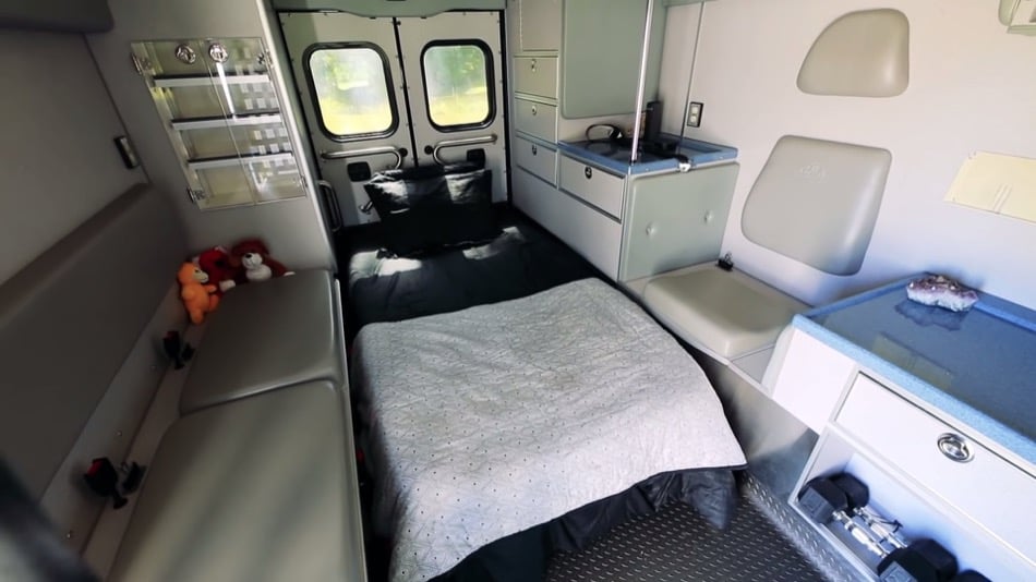 Living Big in a Tiny House Campulance Ambulance Conversion 0021