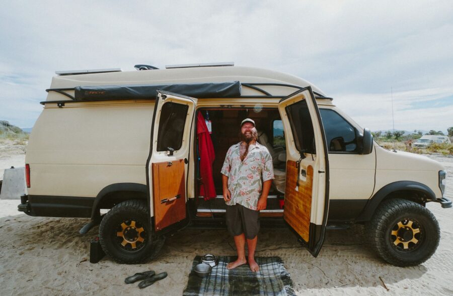 Long-time Tiny House Fan Traveling in Ford Econoline