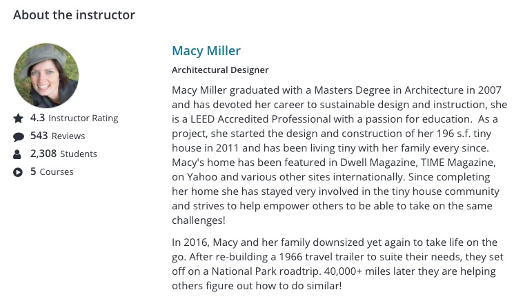 Macy Miller releases course on how to RV travel full-time even with family Instructor Profile
