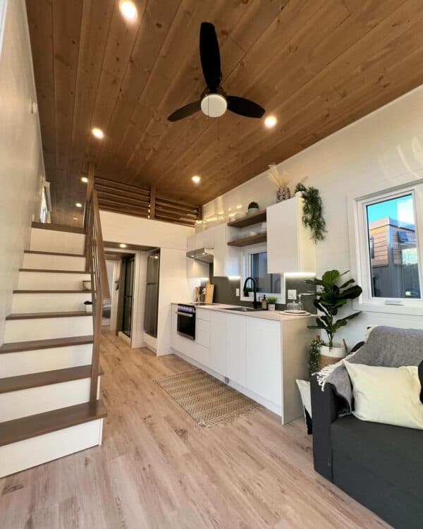 Magnolia: First Floor Bedroom Tiny House with a Loft