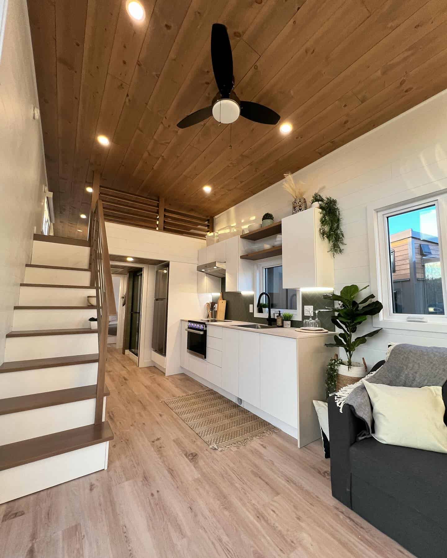 Magnolia: First Floor Bedroom Tiny House with a Loft