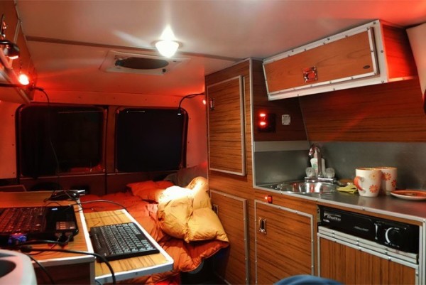 Mans DIY Micro Office and Camper Van 0011