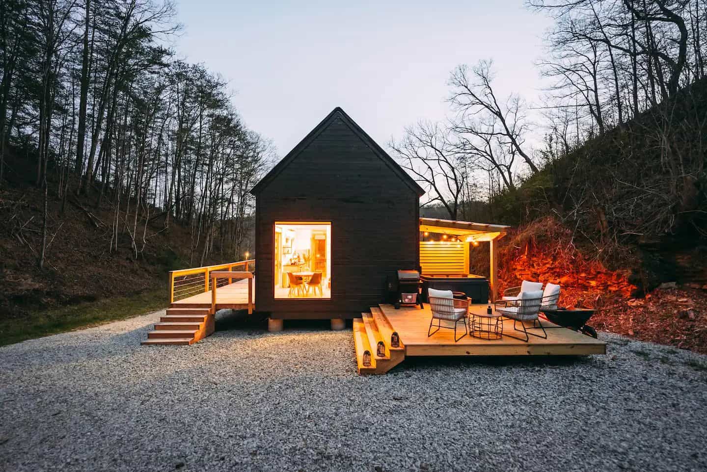 Tall Scandinavian Cabin on Kentucky Land