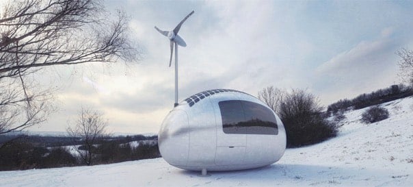 Modern Off Grid Tiny House Powered by Solar and Wind