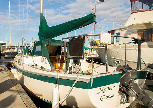 Mother Goose sailboat exterior