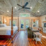 Mountain Air Log Cabin on Stilts in Hot Springs via Susan-Airbnb 001
