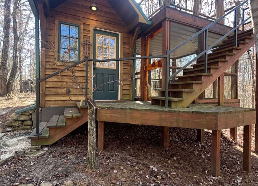 Tiny house with rooftop deck