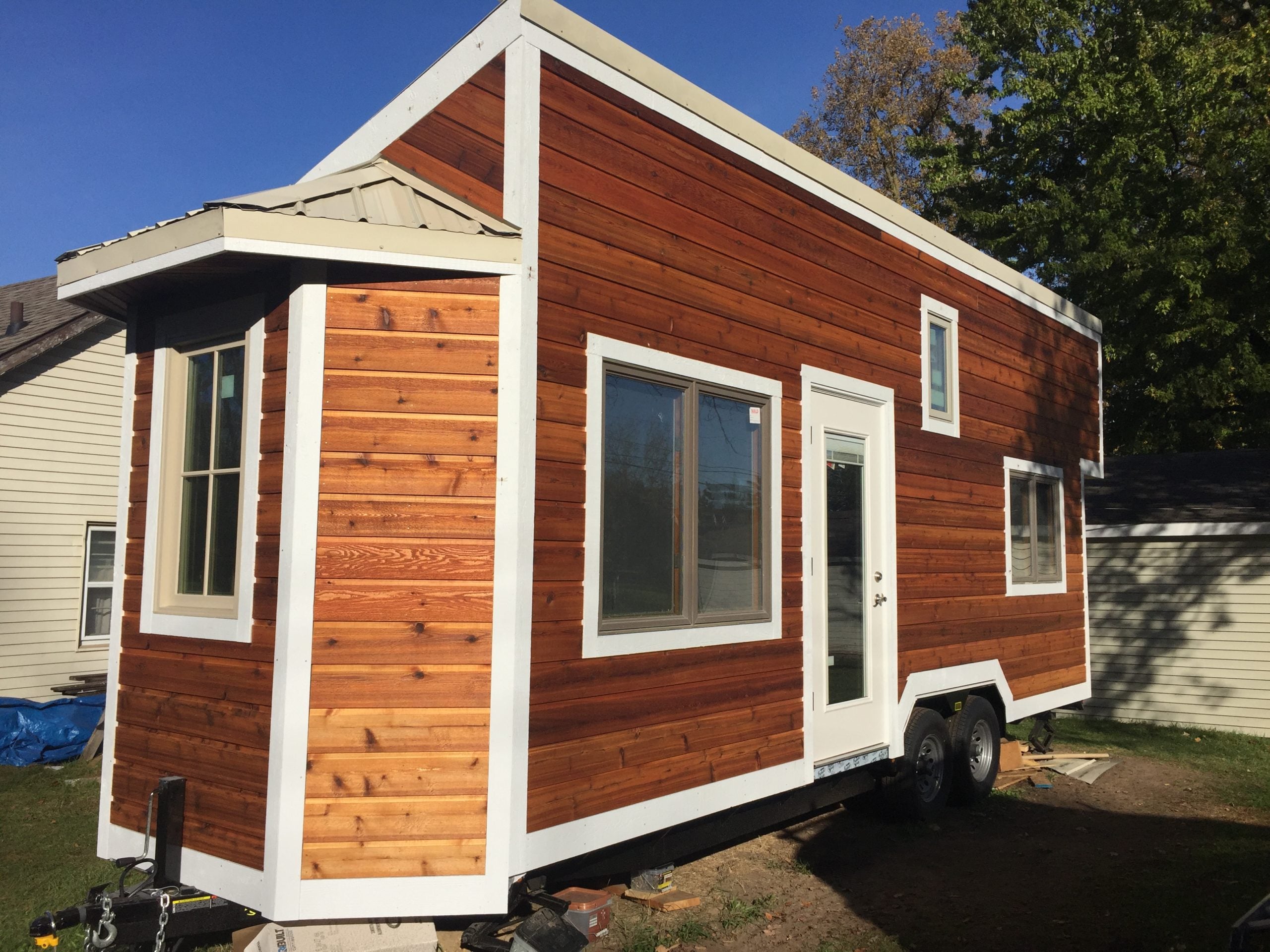 Musician’s $23K DIY Tiny Home on an Alpaca Farm