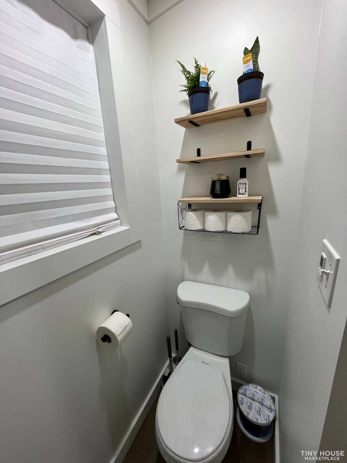 Bedroom area inside the NOAH certified tiny house on wheels