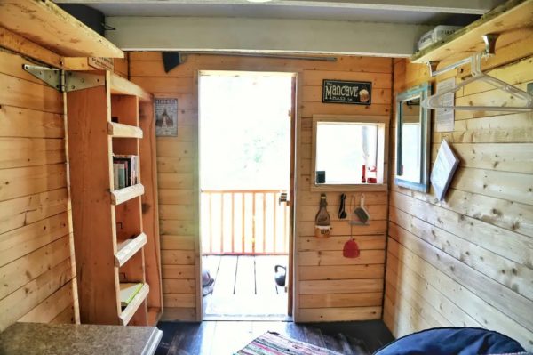 Off Grid Tiny Shanty Cabin Vacation Getaway on 100 Forested Acres in Montana 002