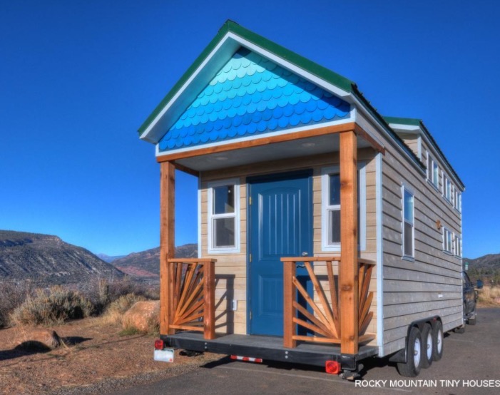Ol Berthoud Blue Tiny House on Wheels via RMTH 001