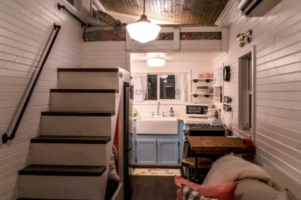 Old Blue Chair Tiny House with Dutch Doors