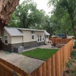 Park Model Tiny Home with a Fenced in Backyard 001