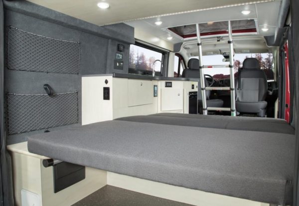 Pleasure-Way Tofino Camper Van with Pop Top Roof Solar and Battery Bank 004