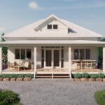 Praire Cottage House Plans 641 sq ft