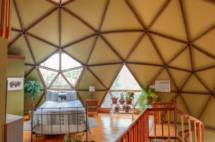 Private Geodesic Dome On 40 Acres With Hot Tub & Pond 4
