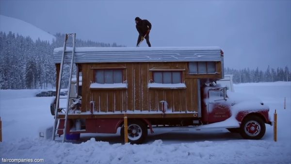 Pro Snowboarder Turns An Old GMC Fire Truck That His Brother Got On Ebay Into his Awesome Tiny Rolling Home 001